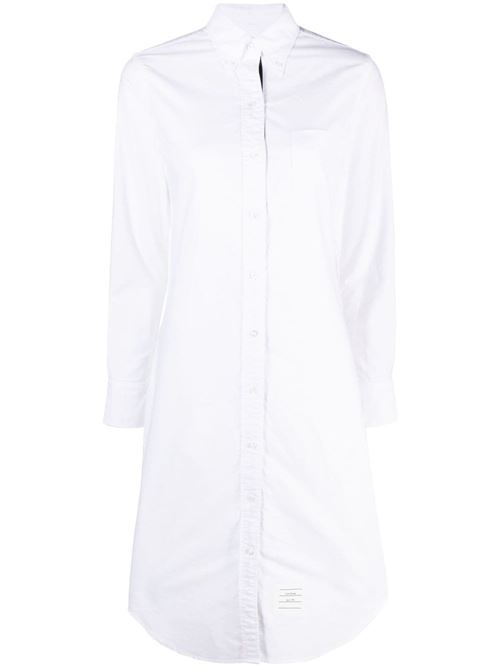 White cotton dress THOM BROWNE | FDS001E06177100